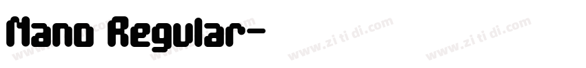 Nano Regular字体转换